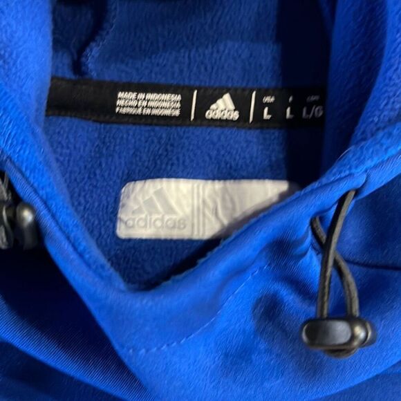 Adidas Climawarm Kansas Jayhawks Hoodie Cotton/Poly Mens L - Picture 3 of 9